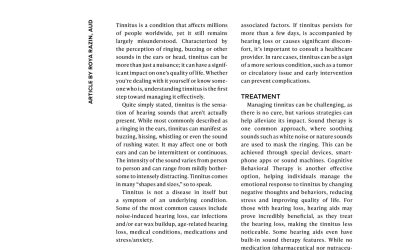 Understanding Tinnitus